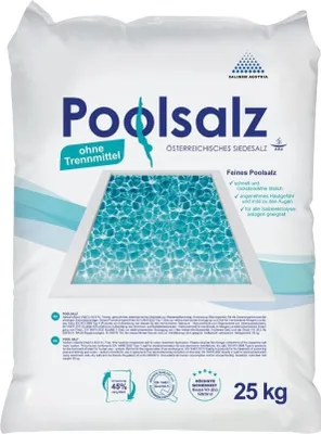 Produktbild von Salinen Poolsalz 25 kg aus Österreich Salzelektrolyse Dosierung für Chlor