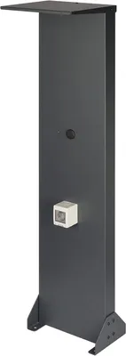 Produktbild von Kreainvent Wallbox Standfuß Aluminium mit Dach & Steckdose 16A – Universeller Premium Standfuß für Wallbox Outdoor