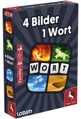 Produktbild von Pegasus 4 Bilder 1 Wort - Das Kartenspiel