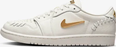 Produktbild von Nike Air Jordan 1 Low MM Method of Make "Sail Metallic Gold" Weiß, Größe: 39