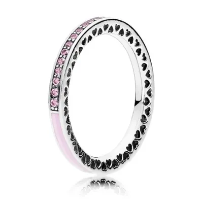 Immagine prodotto di Anello numero 54 - Argento sterling, zirconi - Cuori