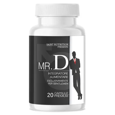 Produktbild von Saint Nutrition® Mr. D Kapseln  – für Männer – für den abenteuerlustigen Mann – mehr Spaß zu zweit – für Ihr Liebesleben – Potenz steigernd