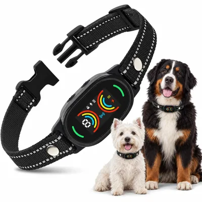 Anti-Bellhalsband, intelligent, 4 Modi, wiederaufladbar, IP67, für Hunde