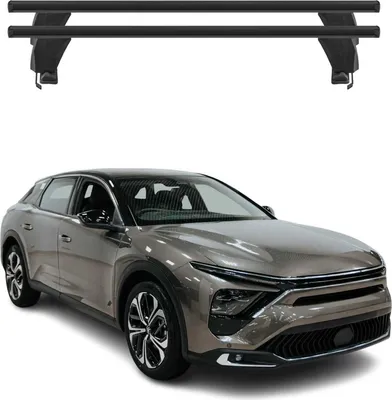 Produktbild von Menabo Dachträger Grundtäger für Citroën C5 X 2021-2025 50kg Alu Schwarz 2x