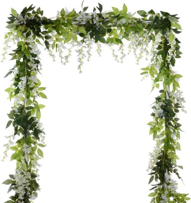Produktbild von Künstliche Blauregen Girlande 2 m, 4 Stücke, für Garten