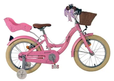 Image de Volare Blossom : Vélo pour enfants - Fille - 16 pouces - Rose - Deux freins à main