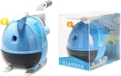 Produktbild von STARPAK Kurbelschärfer blauer Hubschrauber