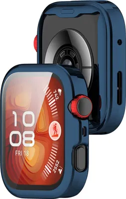 Produktbild von Schutzhülle für Huawei Watch Fit 4 Pro, Bizon Case Watch Felipe, Blau