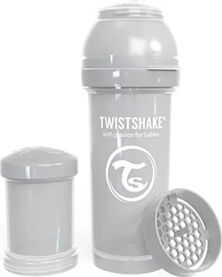 Imagen del producto de Twistshake, biberón anticólicos de 260 ml, color gris