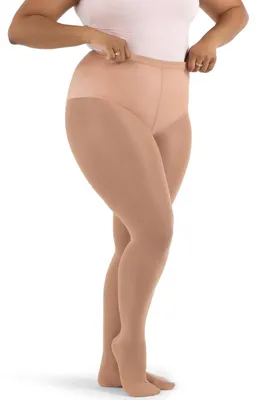 Zdjęcie produktu dla Legginsy damskie Capezio z podkolanówkami, kolor jasny beżowy, rozmiar S