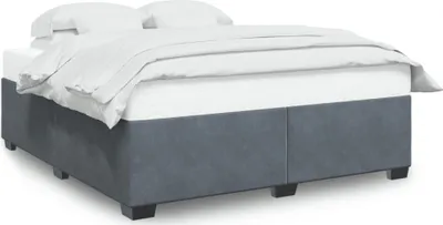 Obrázek produktu pro Maison Exclusive - Postel bez matrace Tmavě šedá 200x200 cm Samet