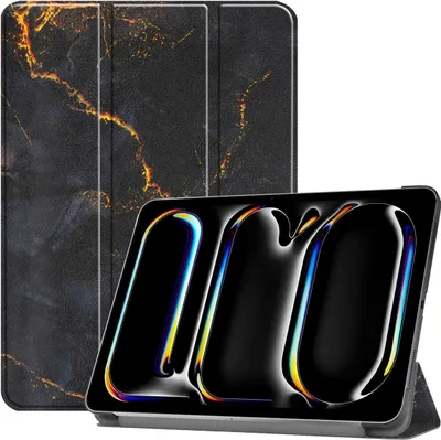 Productafbeelding van imoshion Design Trifold Bookcase voor de Apple iPad Pro 11 (2025) M5 / (2024) M4 - Black Marble