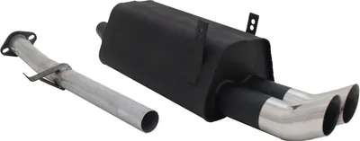Image de Échappement arrière sport Novus pour BMW E36 316/318 Coupé 2x76mm DTM avec ABE