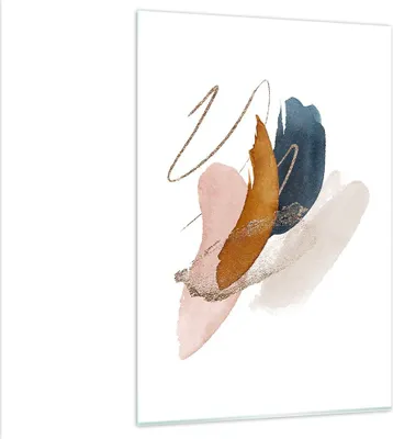 Produktbild von Bilder auf glas - Einteilig - Die Farben Abstraktion Stück - 80x120cm - Glasbilder - Wandbilder - Bilder - Wanddekoration aus Glas - Glas Bilder - Wandbild auf Glas - GPA80x120-5100
