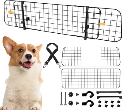 Immagine prodotto di TolleTour protezione per cani auto regolabile da 90-145 cm larghezza regolabile divisorio universale