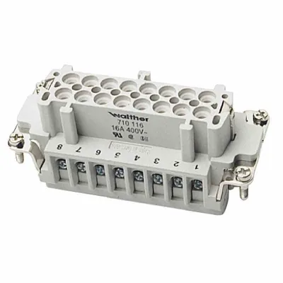 Obrázek produktu pro Zásuvková vložka B16 0,5-2,5 20-14AWG - Zásuvka pro konektor 16p 710116