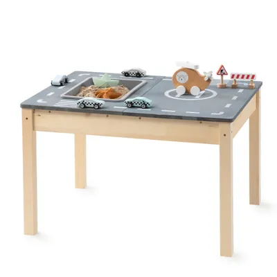Produktbild von MUDDY BUDDY® Outdoor Spieltisch "Race Runner" natur - lavagrau