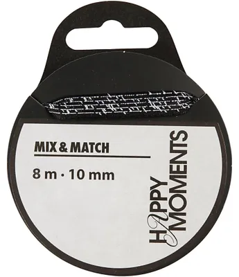 Produktbild von Satinband, B 10 mm, Schwarz, 8 m/ 1 Rolle [HOB-524602]