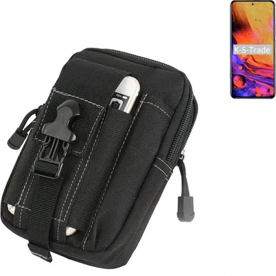 Produktbild von K-S-Trade Gürtel Tasche kompatibel mit ZTE Axon 30 Pro Gürteltasche Holster Schutz Hülle Handy Hülle Smartphone outdoor Handy-Hülle schwarz