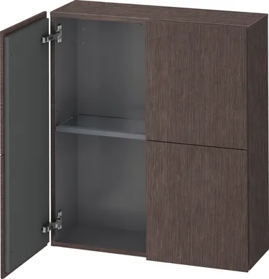 Produktbild von Halbhochschrank L-CUBE 700x243x800mm eiche dunkel gebürstet eiche dunkel gebürstet