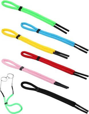 Produktbild von Brillenhalter 6 Stück schwimmende Brillenbänder, 65 cm, Sport, Anti-Verlieren-Brillenbänder, verstellbares Brillenband für Wassersport, Bootfahren, Su