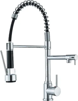 Obrázek produktu pro Kuchyňská baterie, flexibilní výsuvný postřik, 360° otáčení, chrom