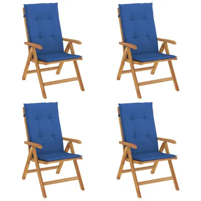 Produktbild von VidaXL 3196473, Terrasse, Gepolsterter Sitz, Polyester, Blau, 110 kg, 600 mm