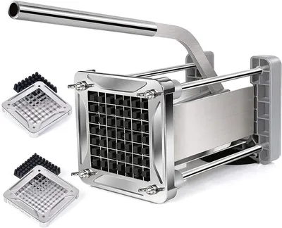 Produktbild von Pommes-Frites-Schneider - Kartoffelschneider - Für selbstgemachte Pommes Frites - Edelstahl - 12 mm - Silber