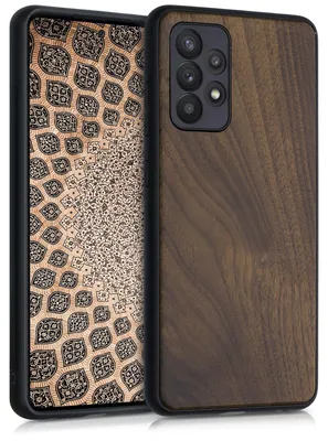 Produktbild von kwmobile Handyhülle für Samsung Galaxy A52 / A52 5G / A52s 5G Hülle Holz - Case mit TPU Bumper - Stoßfestes Hardcase - Schutzhülle Cover in