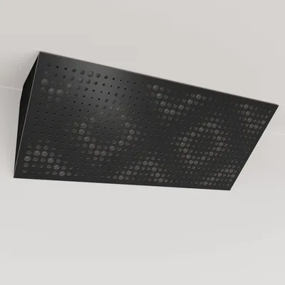 Obrázek produktu pro Balení po 2 kusech – Úzká akustická rohová basová past s sametovým potahem | 23 x 50 x 10 cm | Odraz – zvuková izolace | [REBAT (Horizont) – černá | šedá]