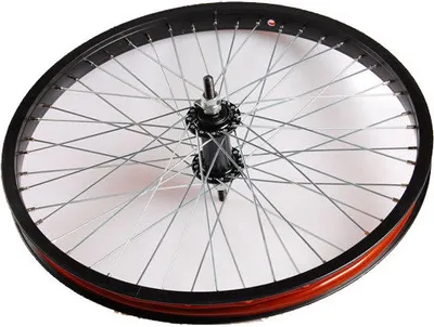Image de Roue avant 20 x 1.75 Freestyle Aluminium 48 Spaaks - Noir