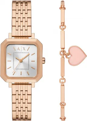 Produktbild von Zestaw damski ARMANI EXCHANGE AX7164SET różowe złoto fashion