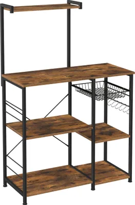 Produktbild von VASAGLE Küchen-Organizer braun, schwarz 90,0 x 40,0 x 134,0 cm