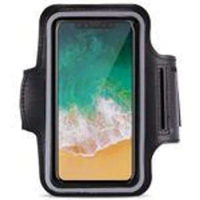 Produktbild von Jogging Tasche für Apple iPhone X Schwarz Hülle Sportarmband Fitness Sport Case