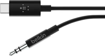 Image de Belkin RockStar - Câble audio - USB-C mâle à mini jack stéréo mâle - 91.4 cm - blanc