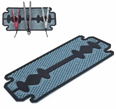 Produktbild von Barbermatte Anti-Rutsch-Matte für Friseurwerkzeuge und Zubehör 44x19cm