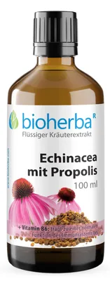 Produktbild von Bioherba Echinacea mit Propolis Tropfen Tinktur 100 ml