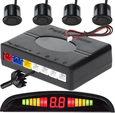 Obrázok produktu pre Súprava zadných parkovacích senzorov 4x senzor lcd displej