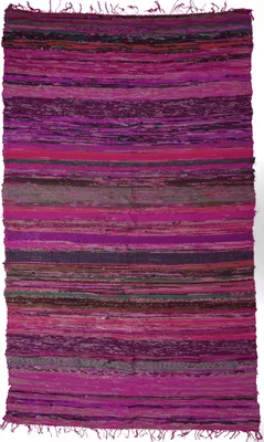 Produktbild von Leichter Flickenteppich, Flickendecke 100*160 cm - Lila-bunt, Rot, Baumwolle, Teppiche, Bodenmatten