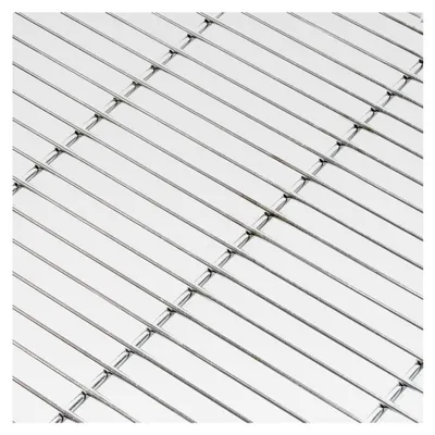Produktbild von Eckiger Edelstahl Grillrost 67 x 40 cm rostfrei für Holzkohle- und Gasgrills