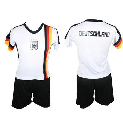Produktbild von Antonio Germany Fussball Trikot + Hose Set , 146-152 - weiß