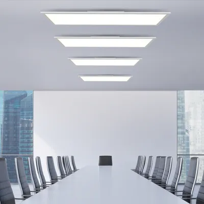 Produktbild von ZMH LED Deckenleuchte Panel Deckenlampe Dimmbar 120x30 cm mit Fernbedienung 40W Deckenleuchten Schlafzimmerlampe Weiß Büroleuchte für Büro Küche flur