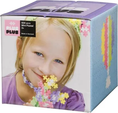 Produktbild von Plus Plus Mini Pastell Bau-spiel 600 Stücke Rosa  Rosa One Size