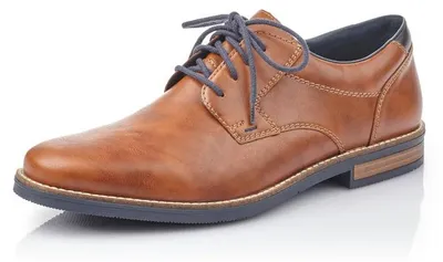 Image de Rieker Herren Schnürschuh Chaussures basses élégantes avec coutures décoratives 13500, Taille:42 EU, Couleur:Marron