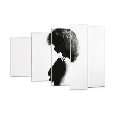 Produktbild von Bilder auf glas - 5 Teile - Frau Nacktheit Körper - 150x100cm - Glasbilder - Wandbilder - Bilder - zum Aufhängen bereit - Wanddekoration aus Glas - Glas Bilder - Wandbild auf Glas - GEG150x100-4946
