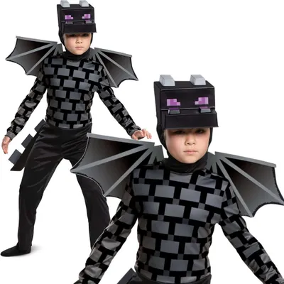 Produktbild von Kostium na Halloween Minecraft, przebranie Smok Ender Borderlands 127-136 cm (7-8 lat)