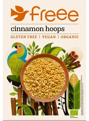Immagine prodotto di Freee riccioli di cannella senza glutine 300g - cerchi croccanti alla cannella senza glutine