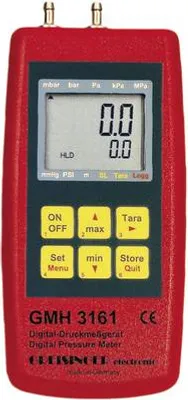 Image de GHM Manomètre Greisinger GMH 3161-07 Pression d'air, Gaz non agressifs, Gaz corrosifs -0.01 -