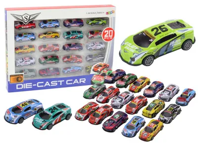 Zdjęcie produktu dla Zestaw 20 resoraków sportowych w skali 1:64