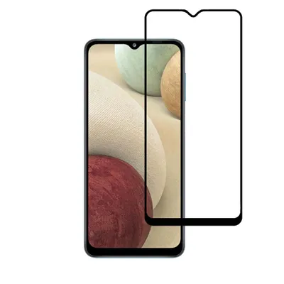 Obrázek produktu pro Smartphonica Samsung Galaxy A12 celoplošný ochranný kryt z tvrzeného skla se zaoblenými rohy
